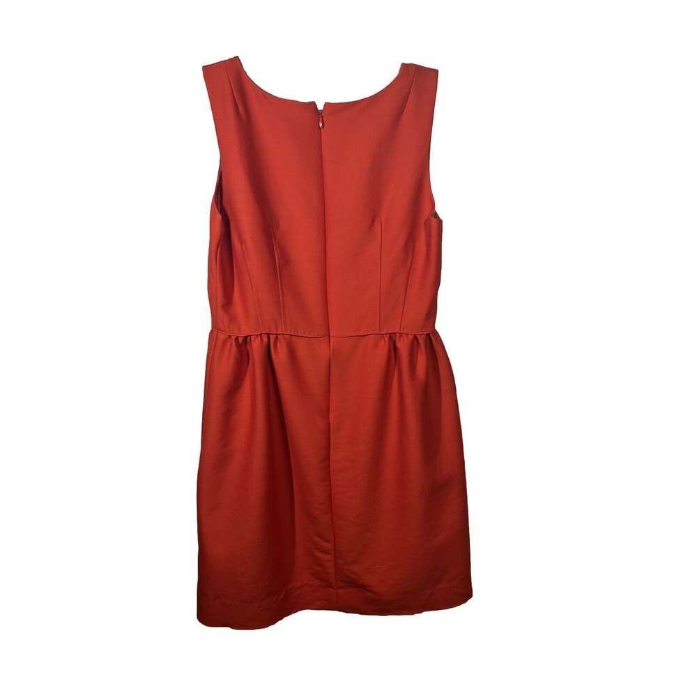 J. Crew Modern Allie Dress Wool/silk Blend Red Size 8 - Picture 3 of 8